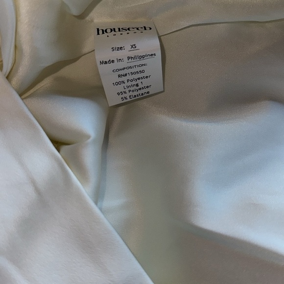 NWOT House of CB Faye ivory satin corset midi dress sz XS - Picture 8 of 9